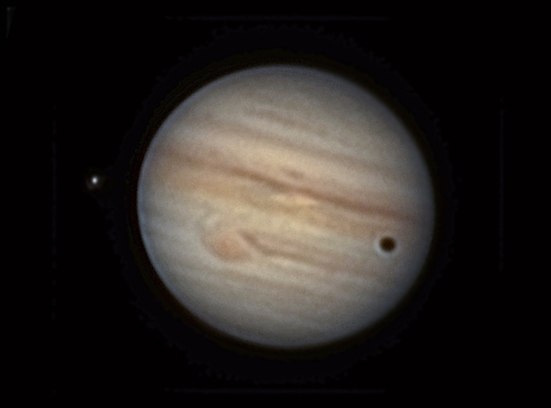 Юпитер, Ганимед и тень 11.07.2021