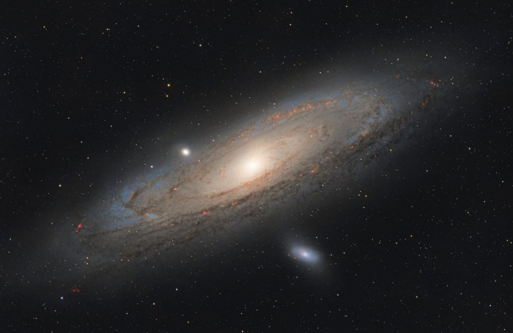 M31 (highlighting H-alpha regions) - Astrophotography
