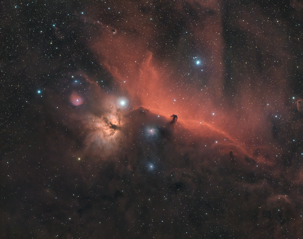  Flame Nebula (NGC 2024) & Horsehead Nebula (IC 434)