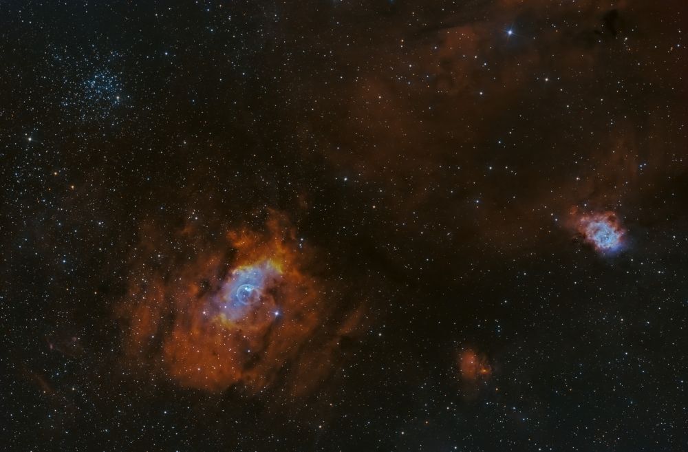 NGC 7635 Пузырь и окрестности