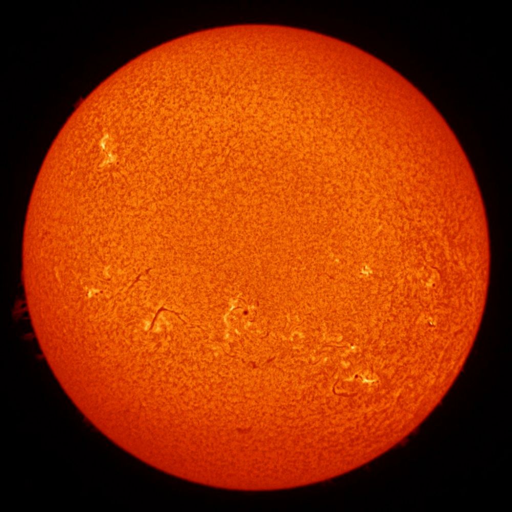 Sun in h-alpha 21 aug 2013 16:33