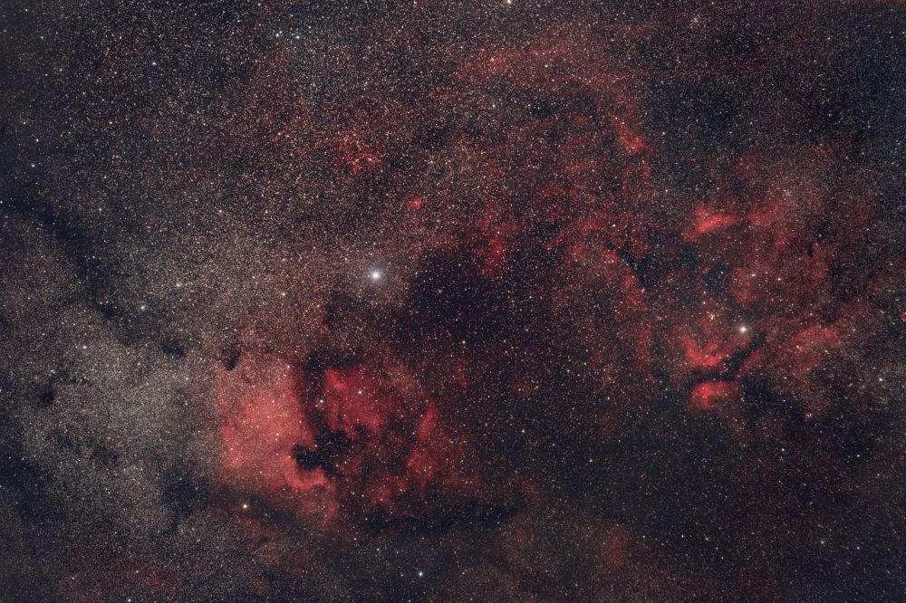 NGC7000 и окрестности.