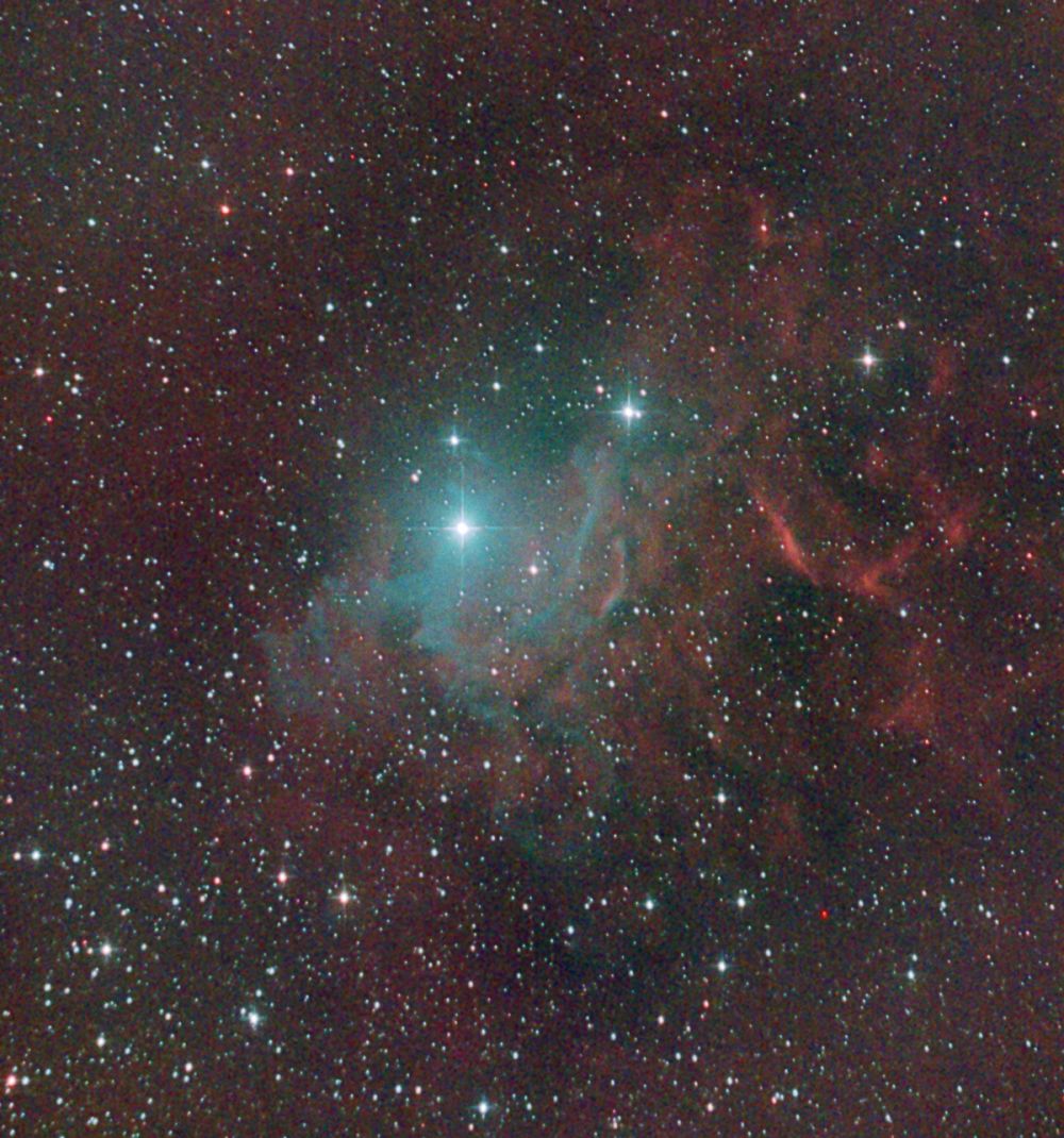 IC-405 (Пламенеющая звезда)