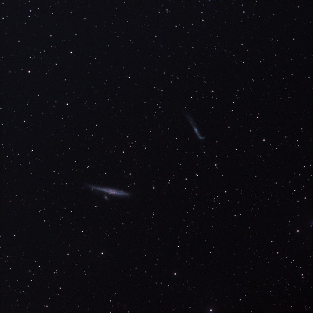 Галактики кита и хоккейной клюшки на SW 1025 f5