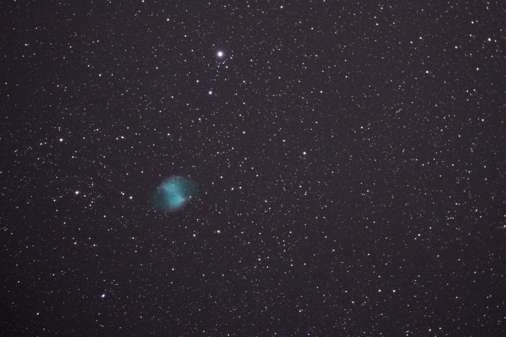 M27 Dumbbell Nebula. Raw file.