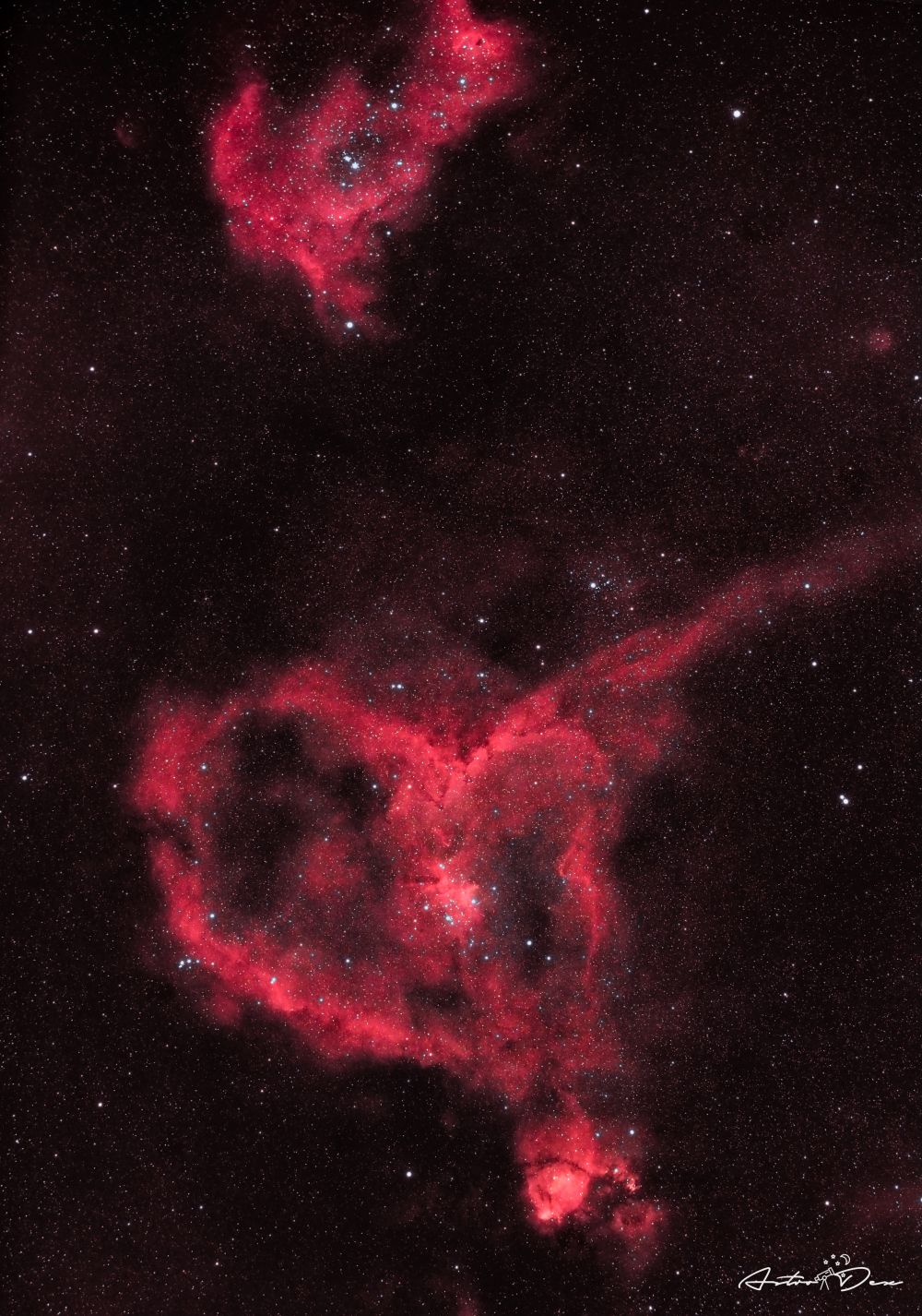 IC1805 & IC1848 - The Heart and Soul Nebulae