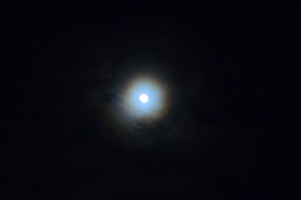 Лунный венец (гало) от 13.02.22