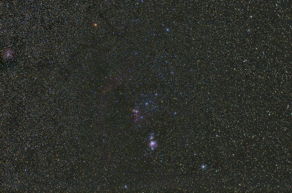 Созвездие Ориона , зачатки водорода