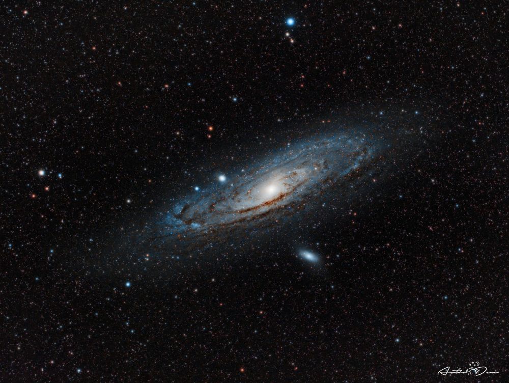M31 Andromeda galaxy & M110 galaxy