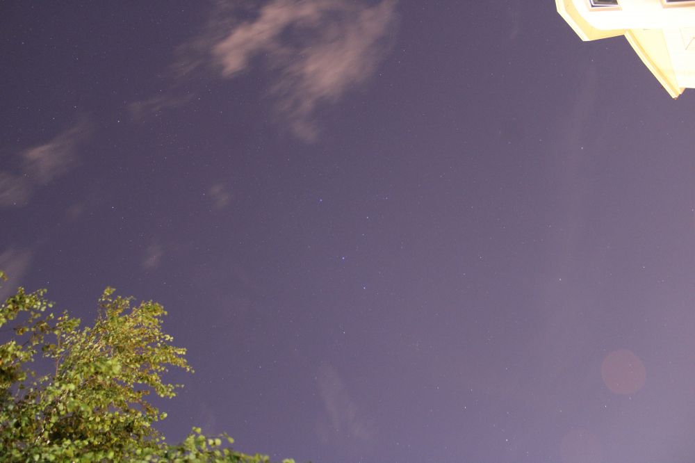 Star field and Andromeda galaxy