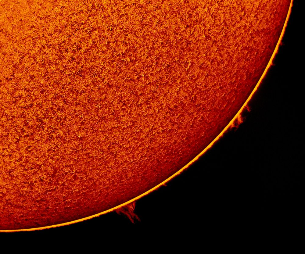 2018.05.09 Sun H-Alpha prominences