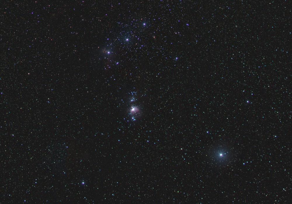 orion, horsehead, flame, witch head nebulae 