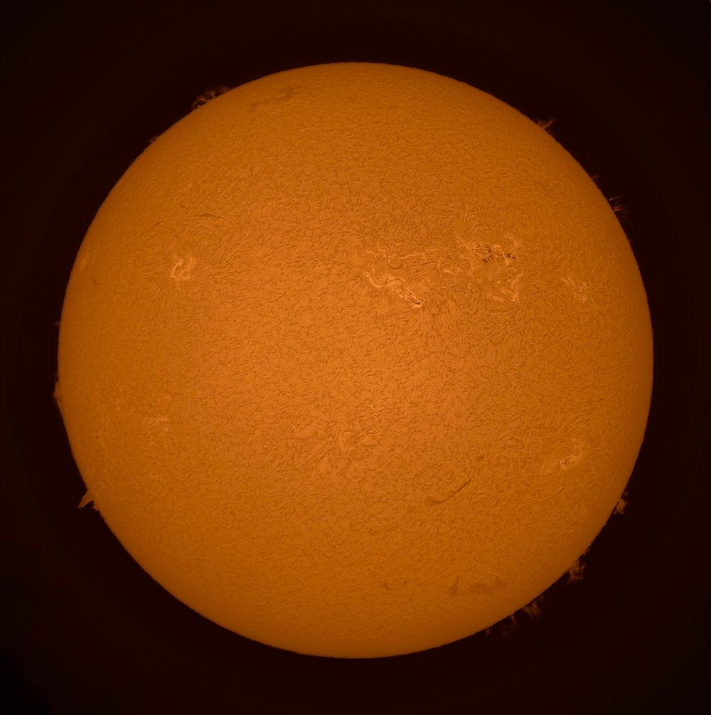 Солнце в H-альфа 22.05.2022