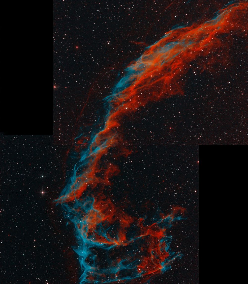 NGC6992 in Ha+OIII palette