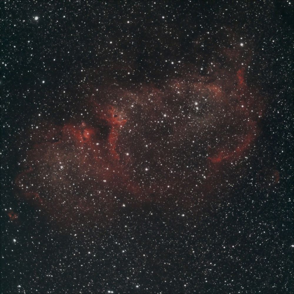 Туманность "Душа" ("Soul Nebula") IC1848 в Кассиопее.