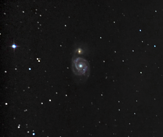 Галактика Водоворот М51. 11.04.2021