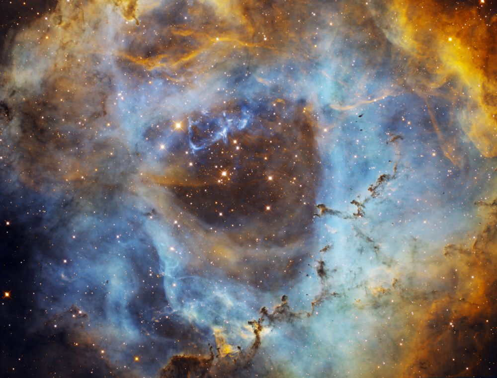 Rosette Nebula in SHO palette