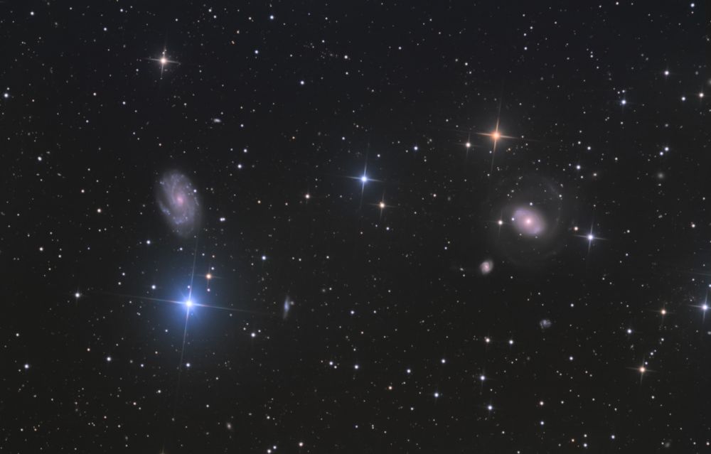 NGC 4151, NGC 4145 - астрофотография