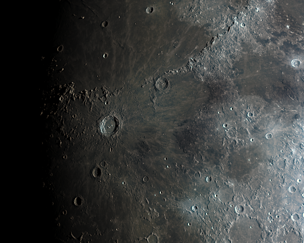 Луна - Карпатские горы, кратер Коперника, Апеннинские горы. от 19.02.2024