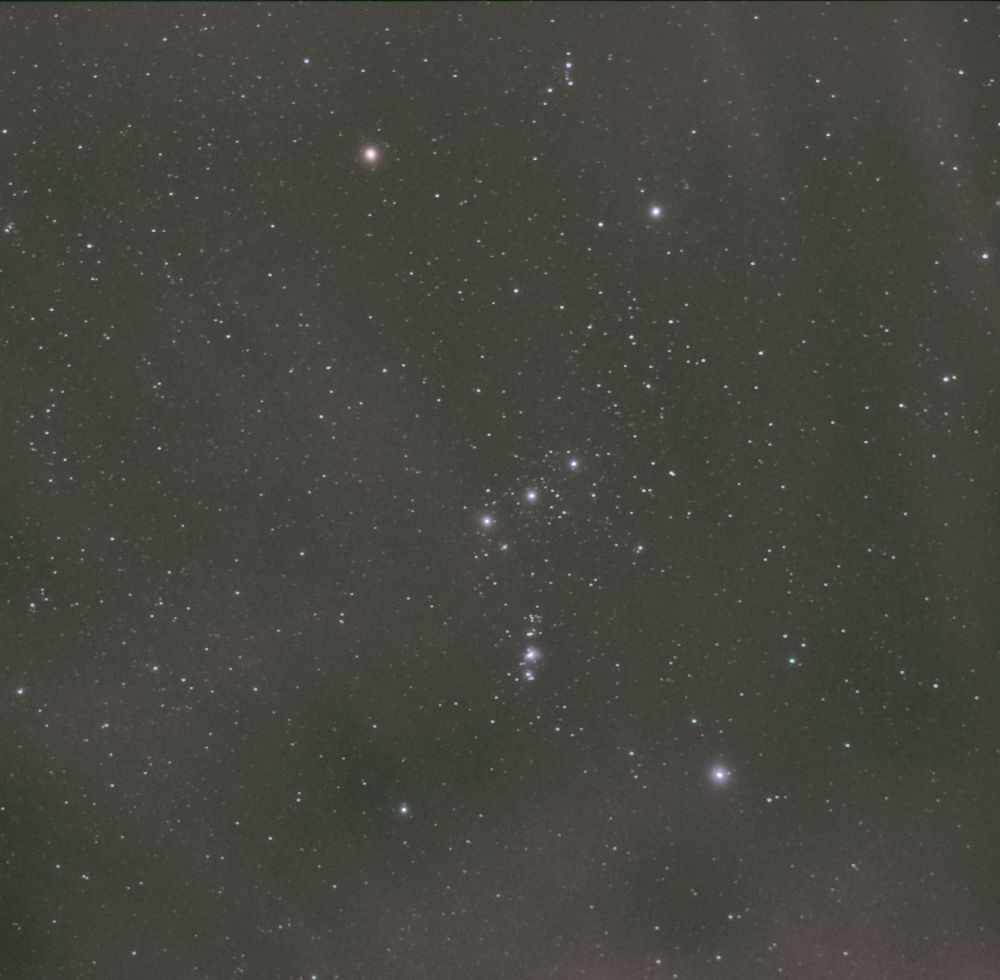 Orion Constellation (through a light haze)