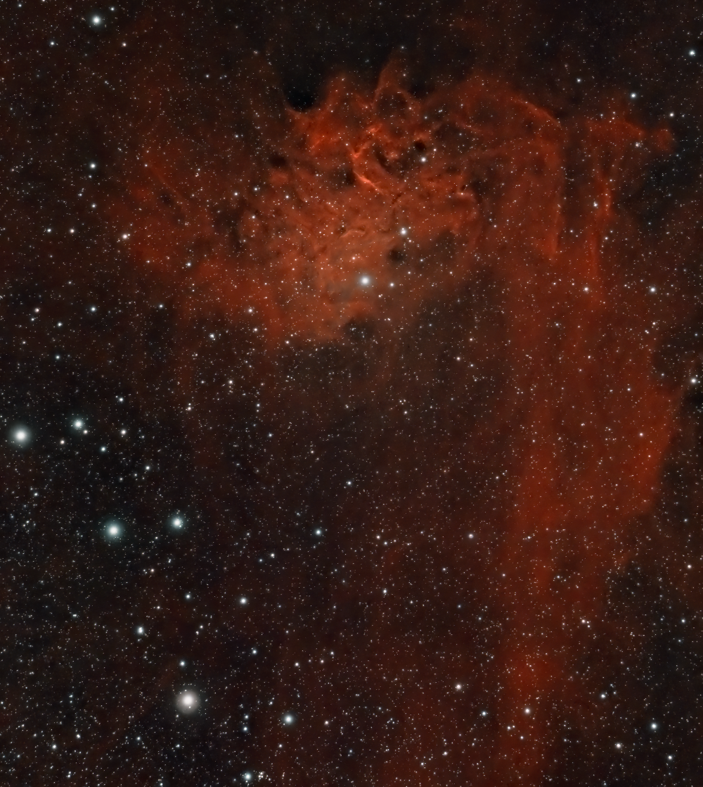 Туманность пламенеющей звезды (SH 2-229)