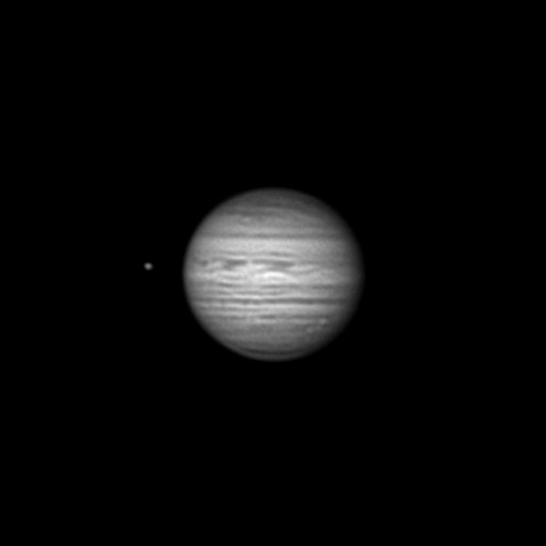 Юпитер и Ио в Инфракрасном диапазоне на длине волны 850нм