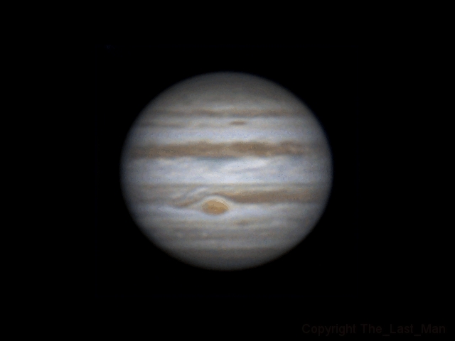 Rotation of Jupiter with GRS (21:03-23:45, 15 feb 2015)