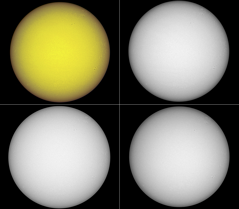 Солнце 16.10.22 через различные фильтры