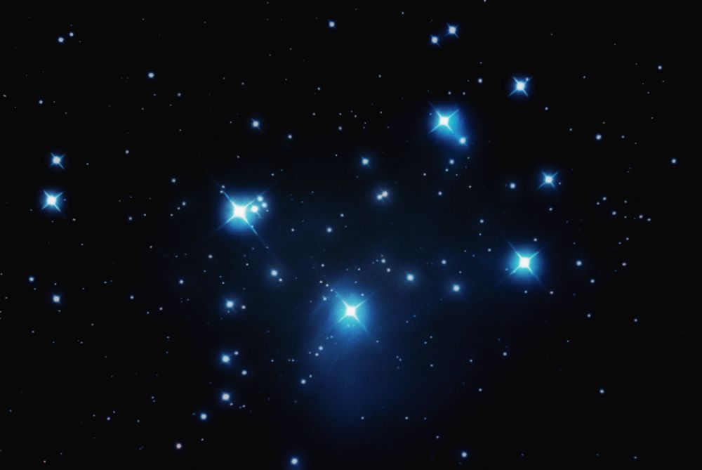 Рассеянное звездное скопление Плеяды-28.10.2022