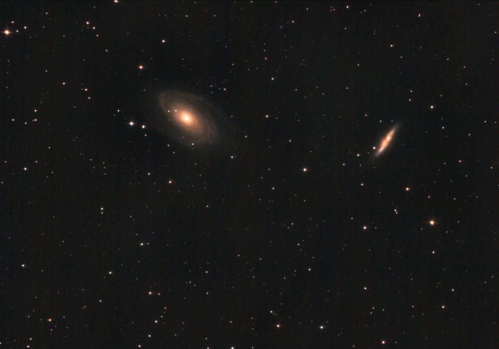 Галактики Боде и Сигара (М81 и М82). 19-20.04.2022
