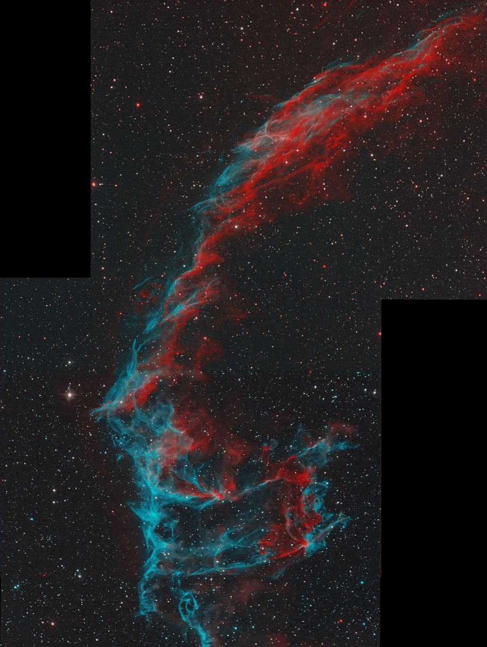 NGC6992 in Ha+OIII palette - астрофотография