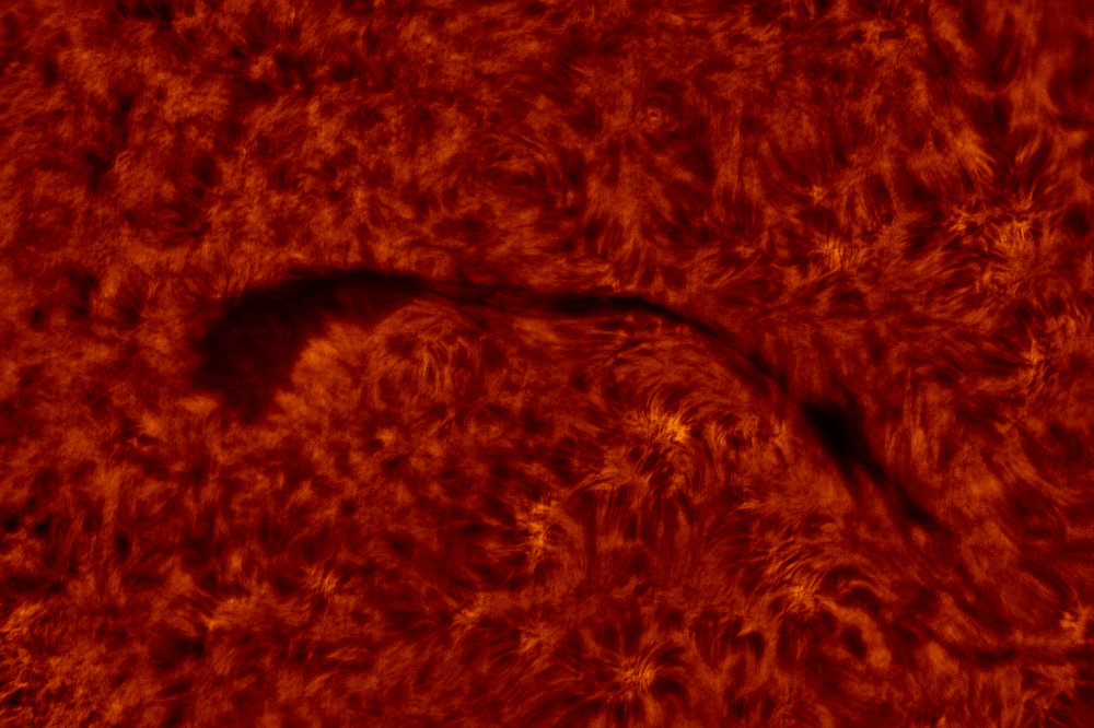 2020.10.26 Sun filament H-Alpha (color)