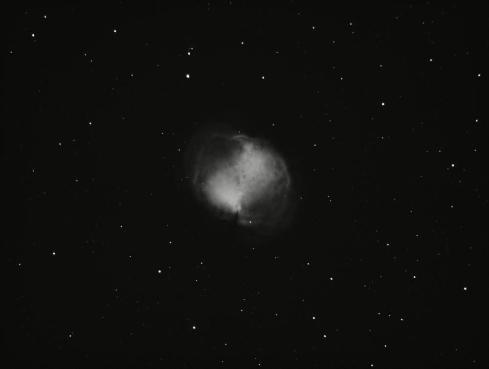 M27 Dumbbell Nebula. OIII 500nm (Draft)