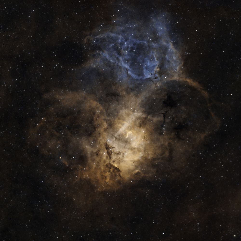 Sh 2-132 - The Lion nebula HOO