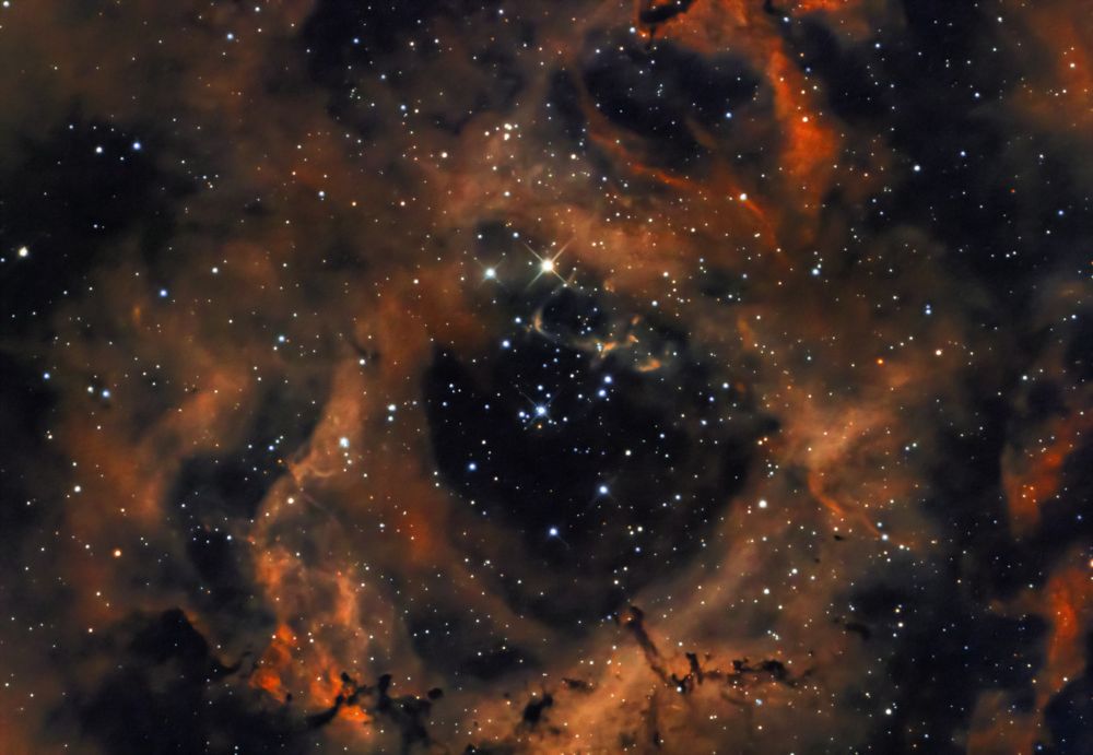 NGC 2237 Туманность Розетка центр