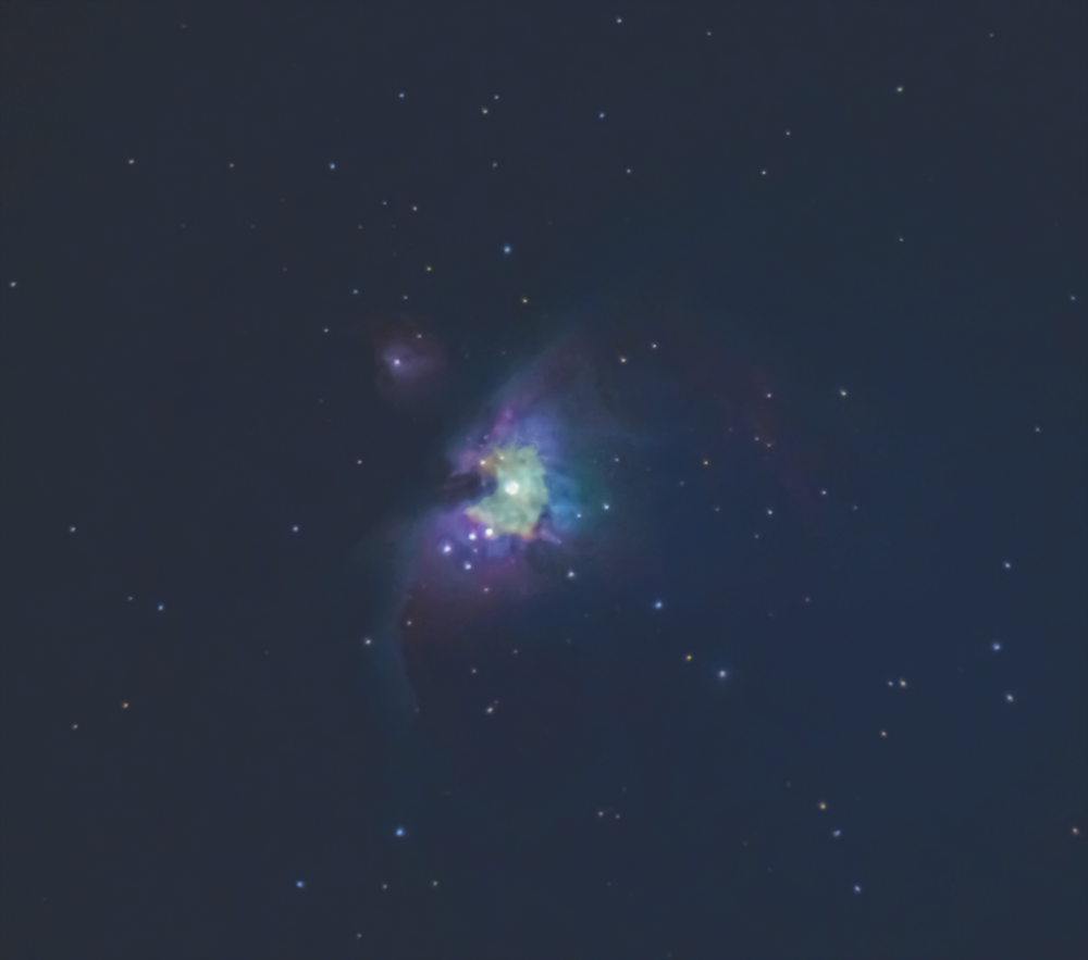 Большая Туманность Ориона на вечернем небе- 27.11.2022