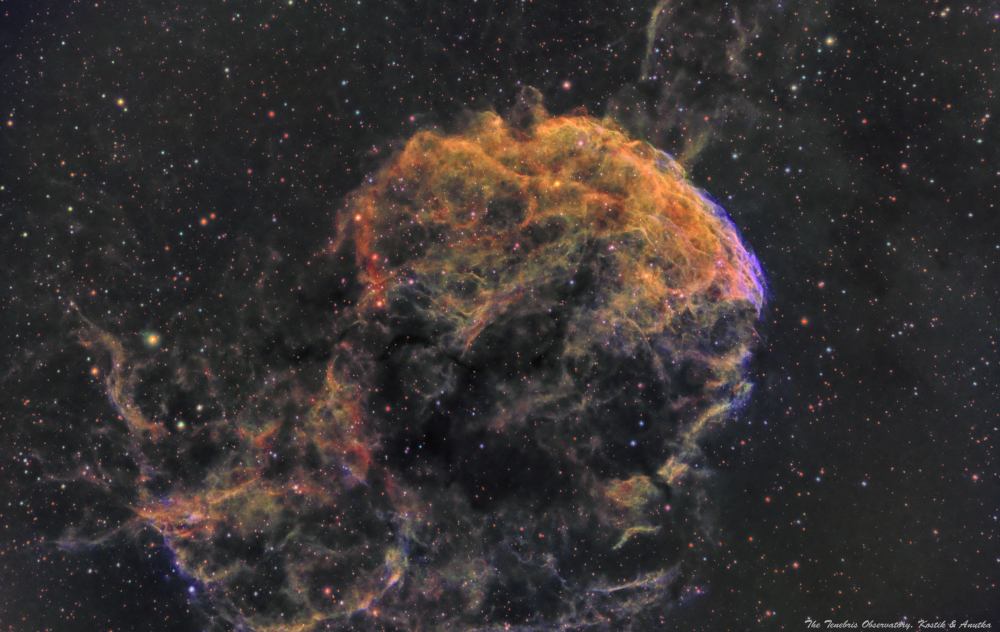 This IC443 Jellyfish nebula looks like a creepy skull