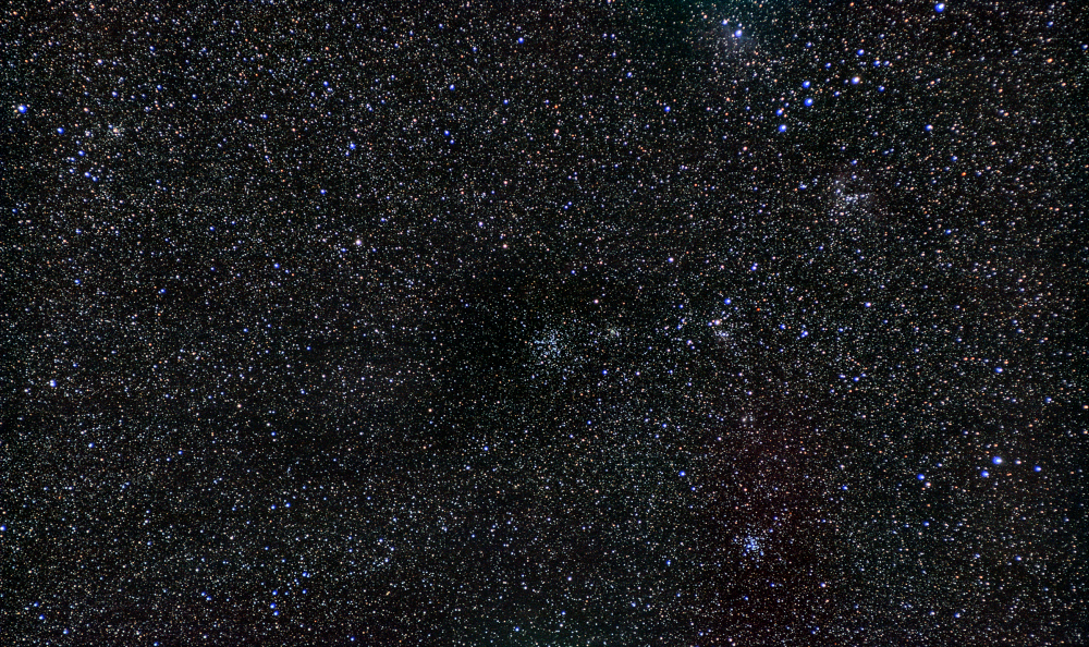 M38 - Starfish Cluster and M36 - Pinwheel Cluster