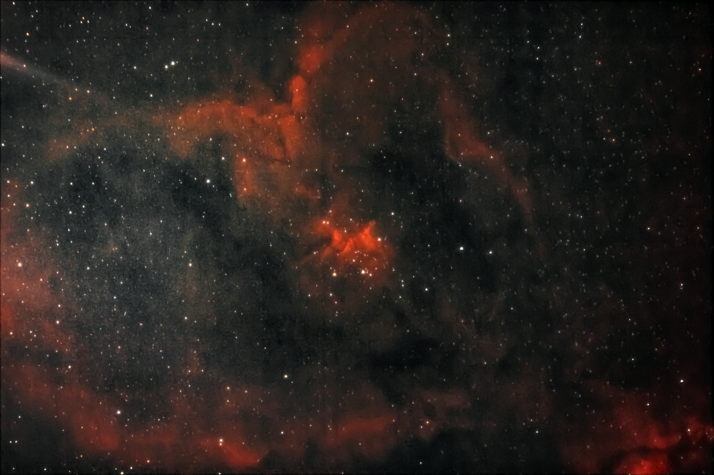 Туманность Сердце IC1805 в созвездии Кассиопеи. 03.03.2024
