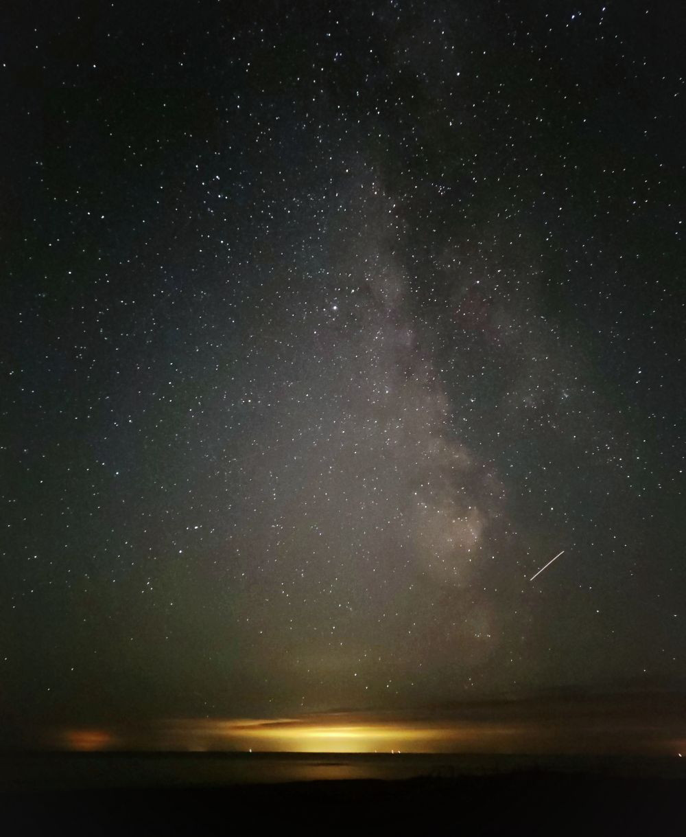 The Milky Way over Lake Peipus.