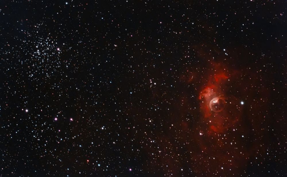 Туманность NGC 7635 "Пузырь" и M52