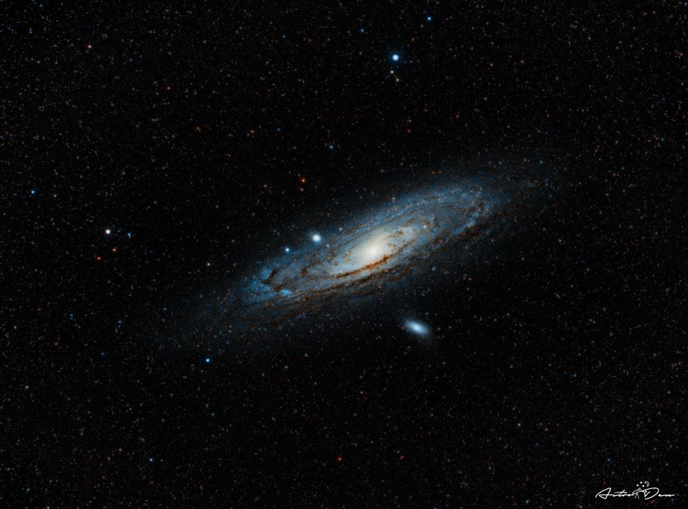 M31 Andromeda galaxy & M110 galaxy