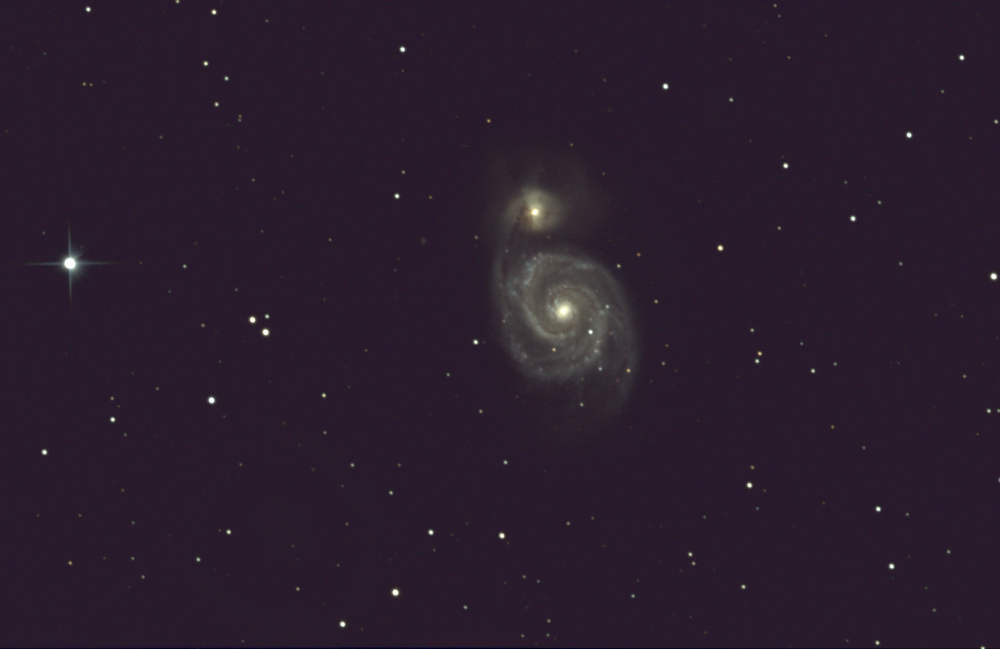 M51 – Галактика водоворот 01.09.2024