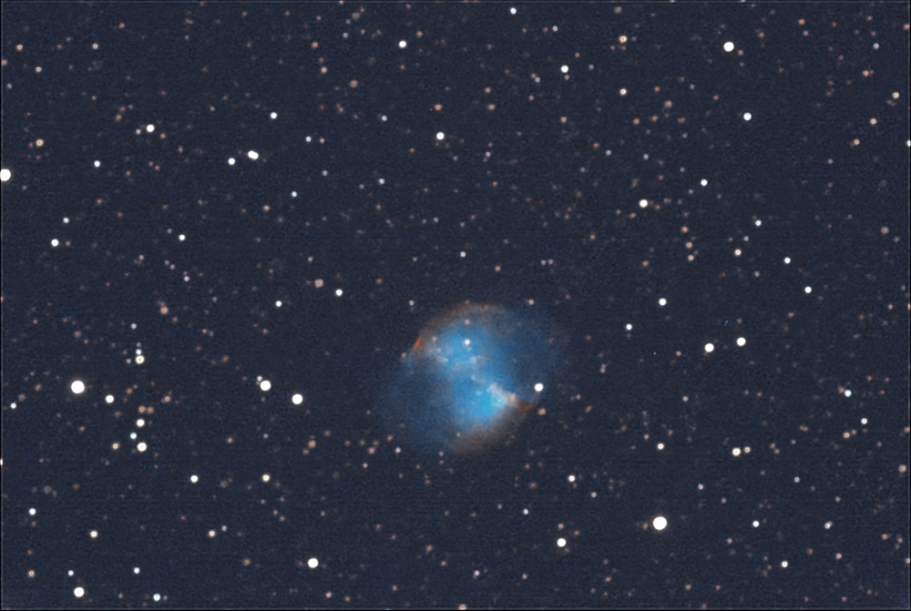 Туманность М27 в Лисичке (Dumbbell Nebula)