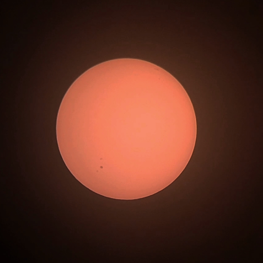 Солнце в телескоп 70мм