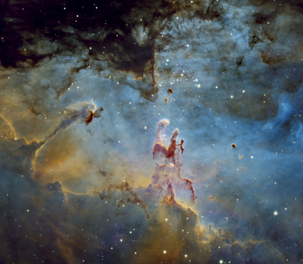 M16, Eagle Nebula in SHO palette