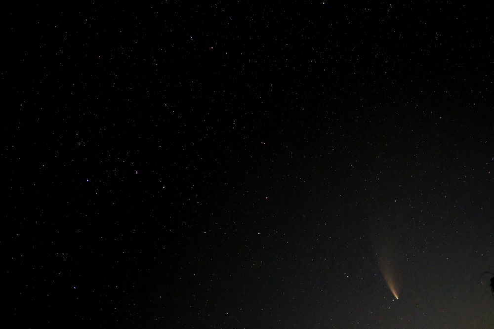 МЕДВЕДИЦА-большой ковш и комета С/2020 F3