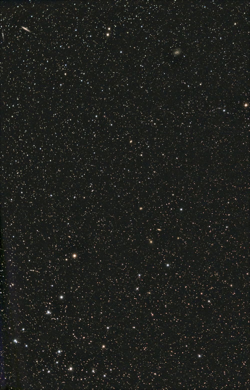 Созвездие Волосы Вероники в районе NGC 4245