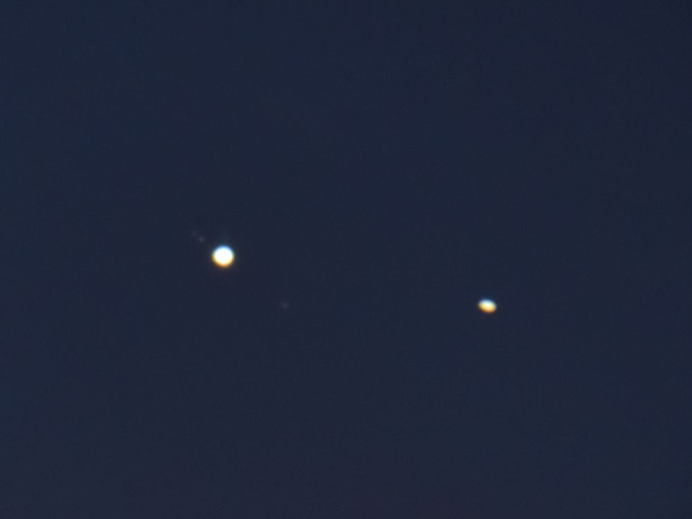 «Великое соединение» Юпитера и Сатурна (23.12.2020)
