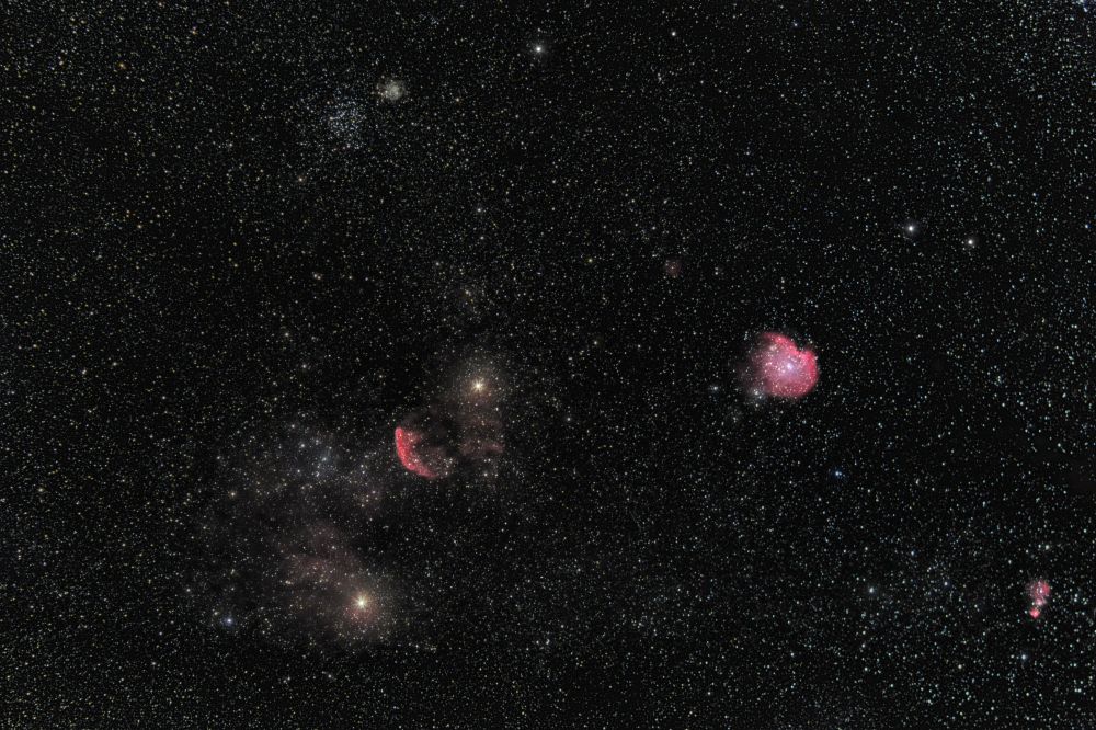 Окрестности скопления М35 в созвездии Близнецов